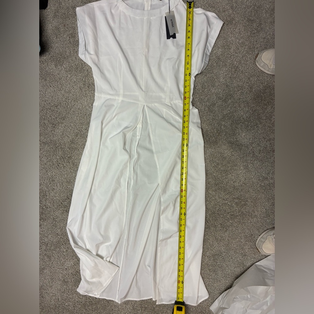 Vonda White Split-Front Maxi Dress - Picture 5 of 6